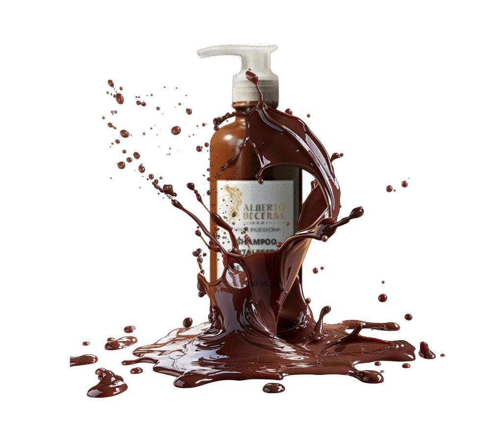Shampoo fortalecedor de chocolate de Alberto Becerra para dar fuerza y brillo al cabello