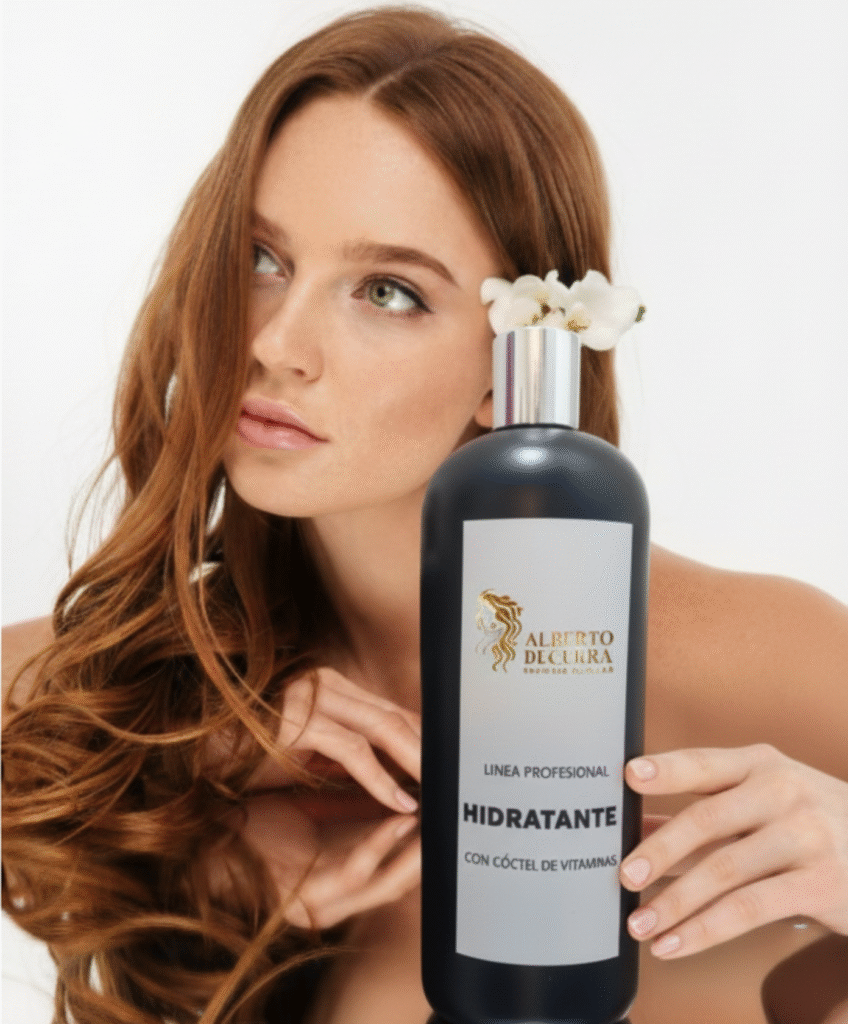 Tratamiento profesional hidratante con cóctel de vitaminas de Alberto Becerra para restaurar y nutrir el cabello